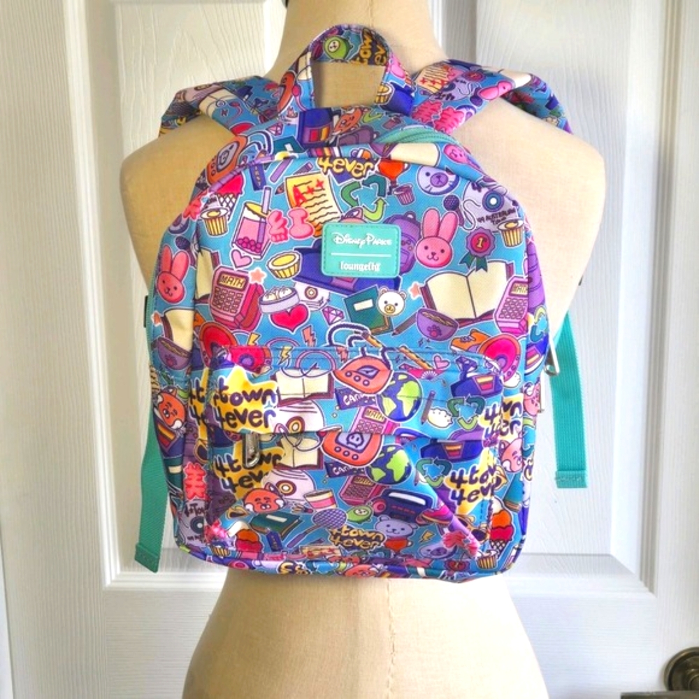 Disney Parks Loungefly 4town 4ever Mini Backpack Red Panda Canvas Collectible